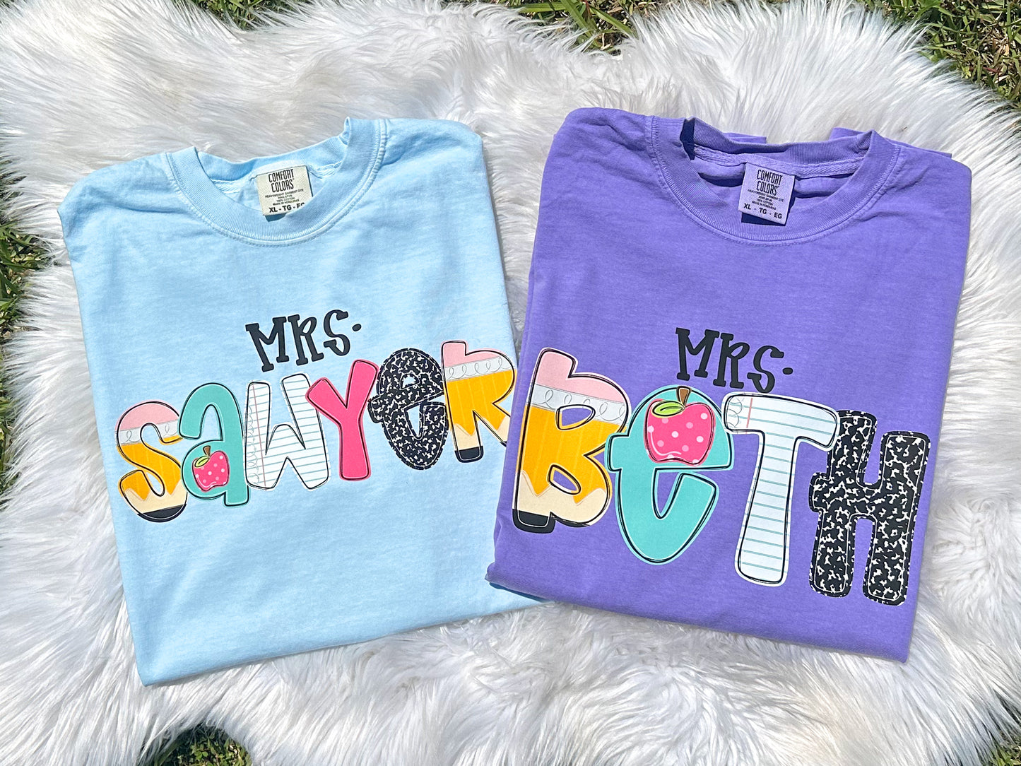 Grade Level Tee Teacher Name Tee