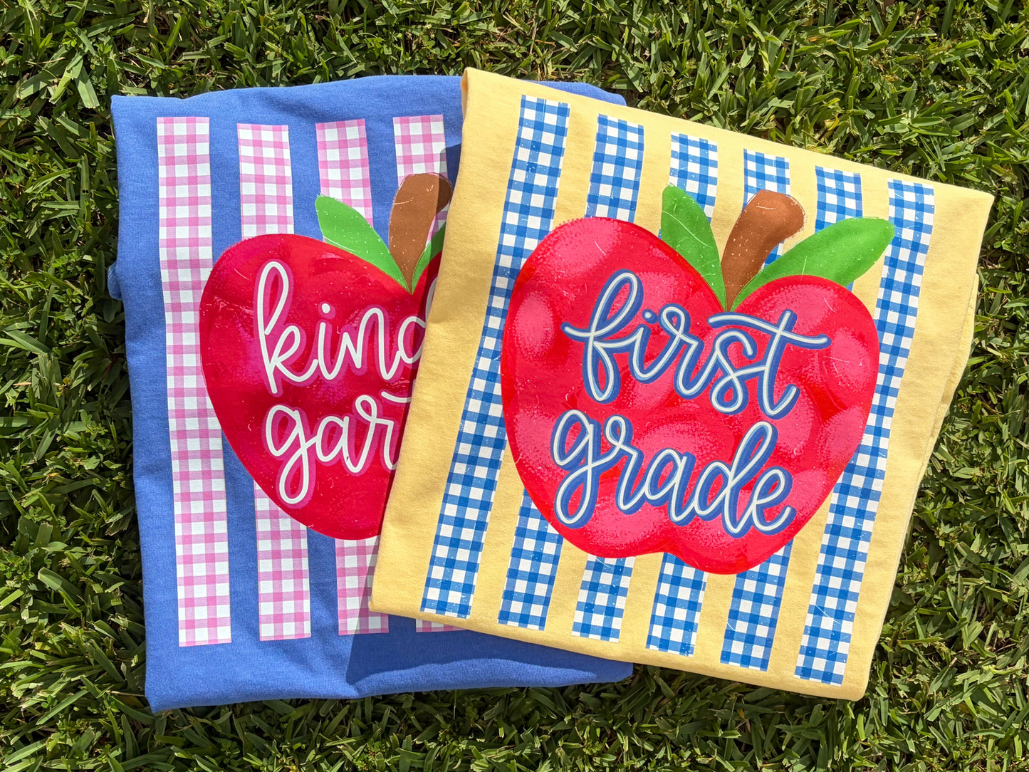 Gingham Grade Level Apple