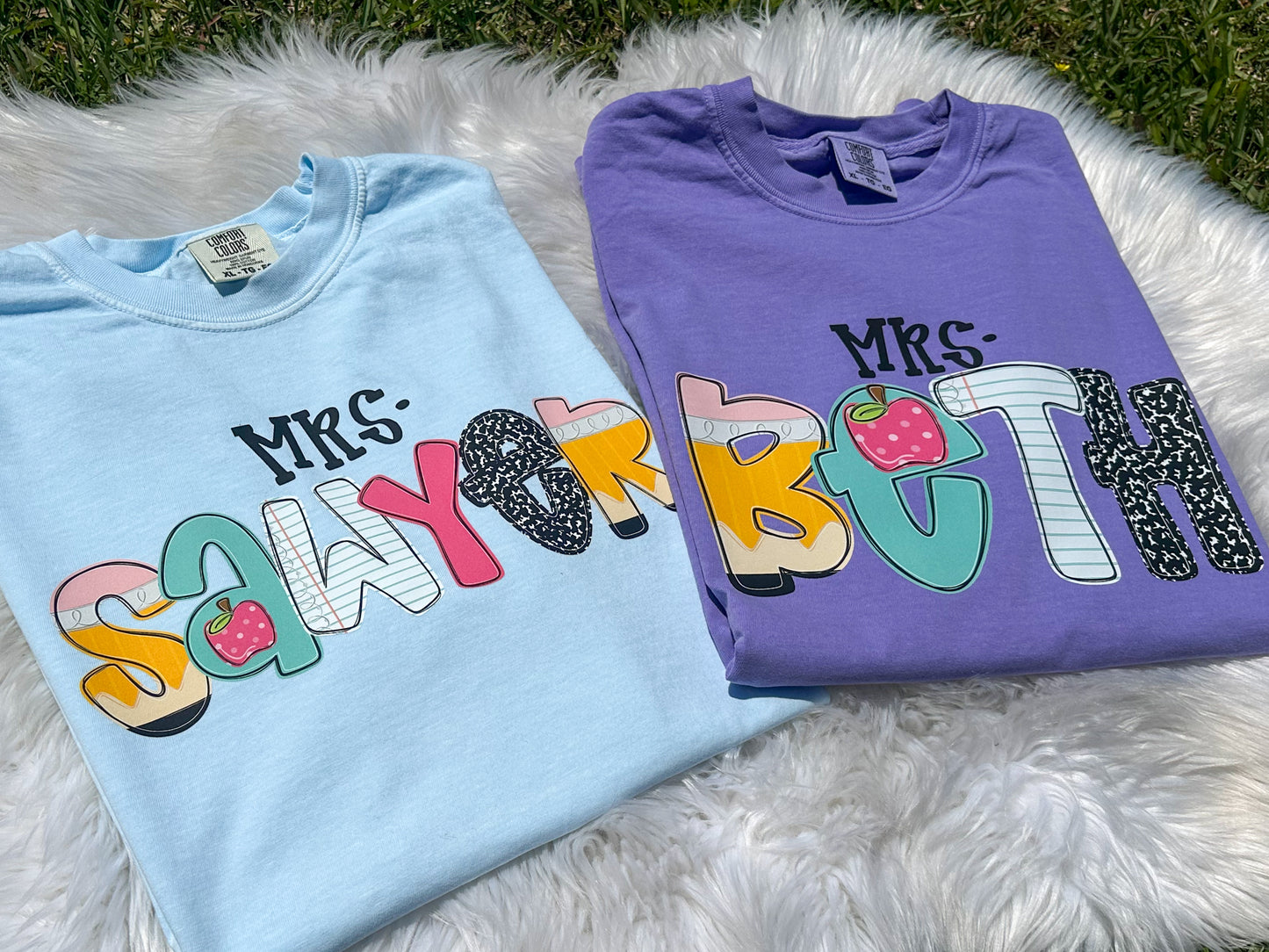Grade Level Tee Teacher Name Tee