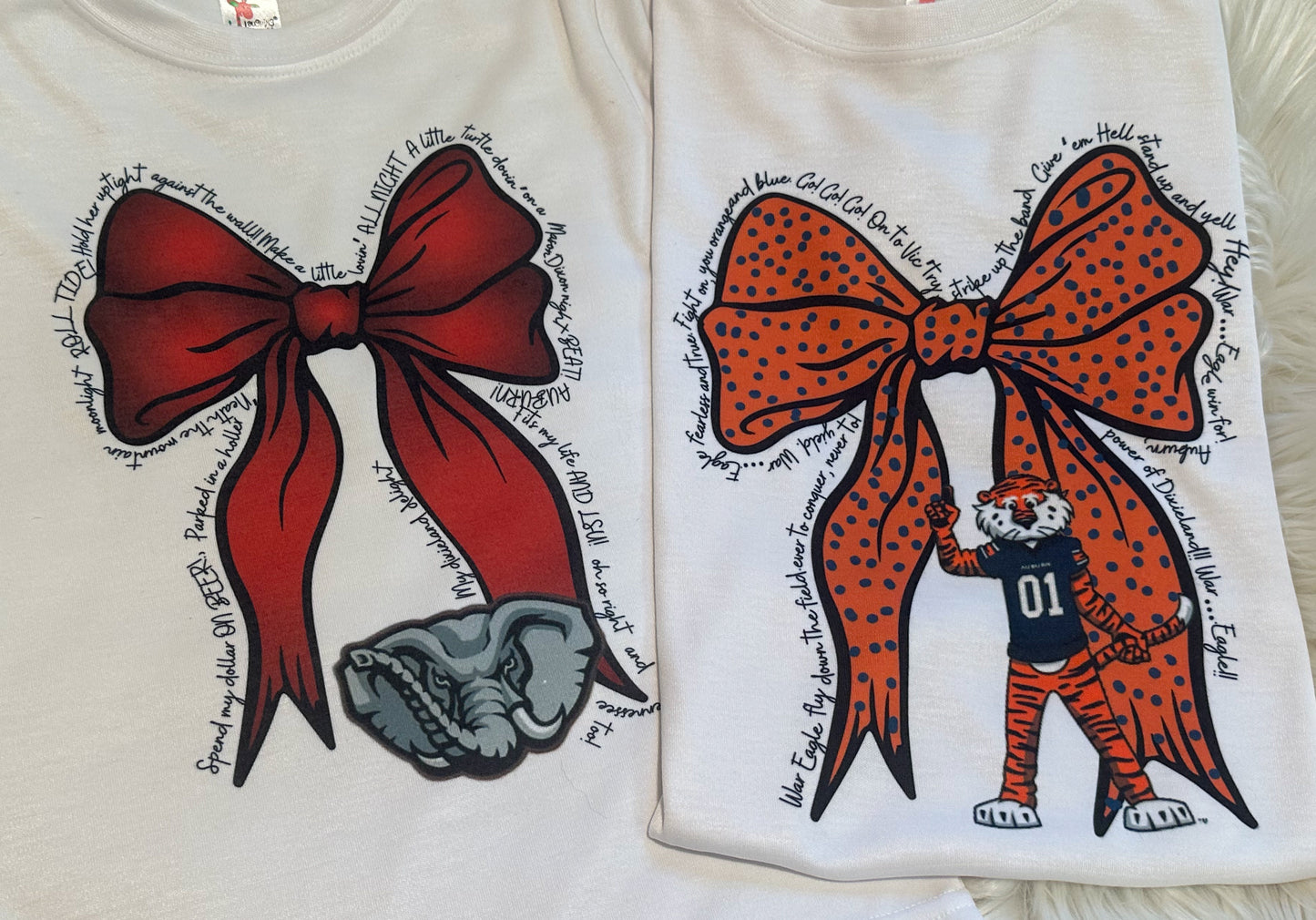 College Bows- Comfort Colors