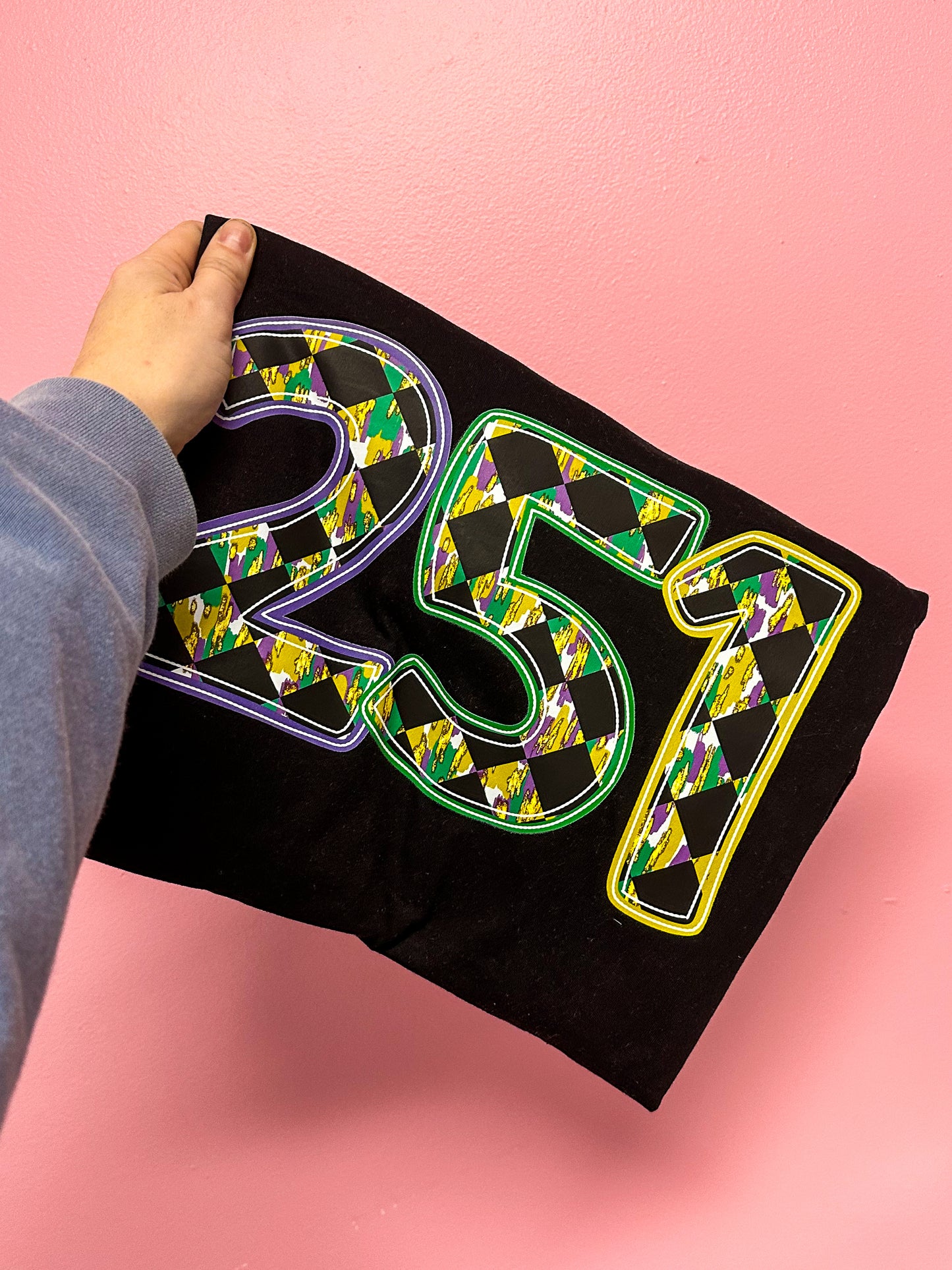 Mardi Gras Area Code Tees- Youth