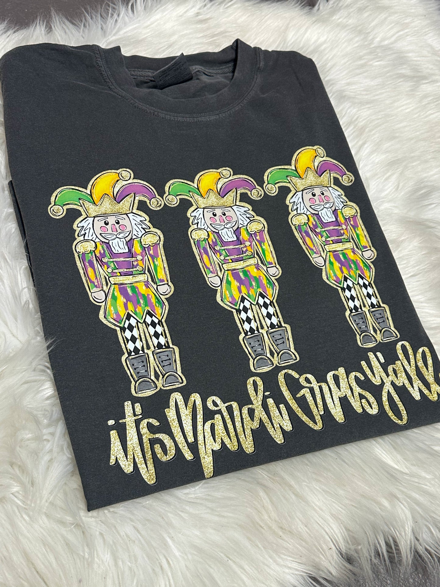 Mardi Gras Jester Nutcracker Tshirt