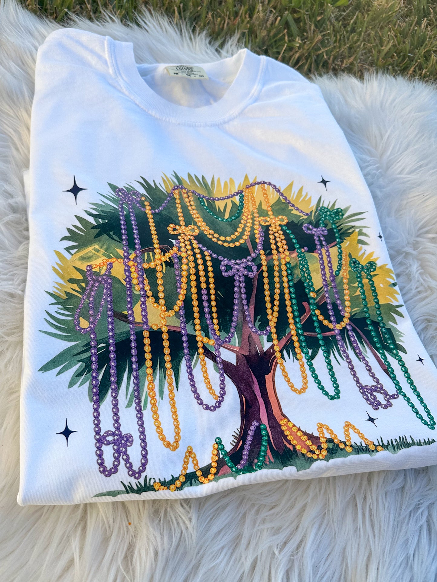 Mardi Gras Bow Tree Shirt