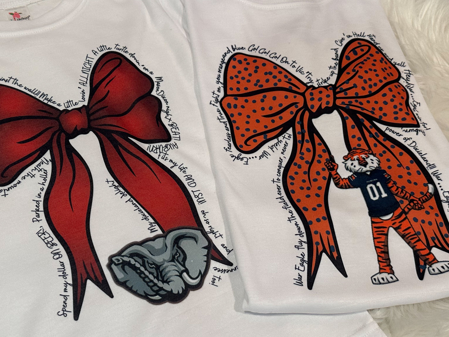 College Bows- Comfort Colors