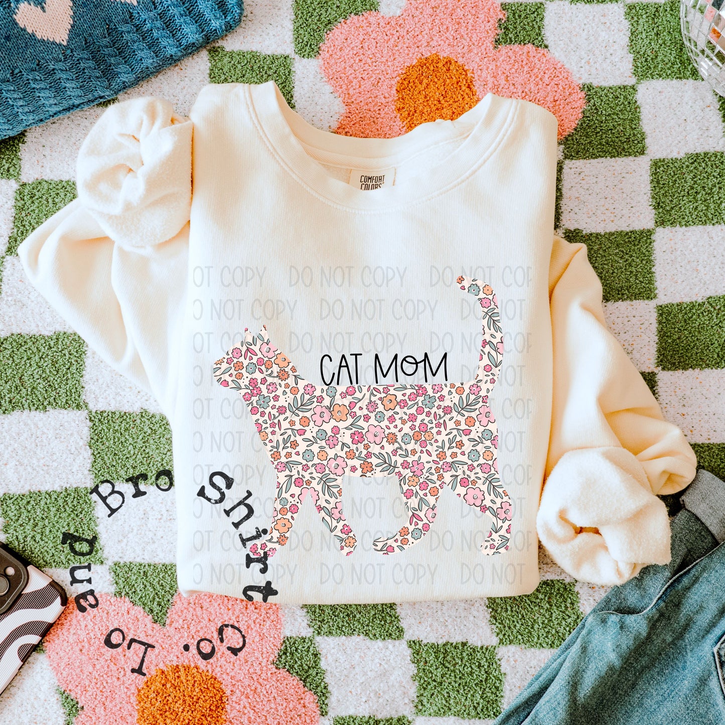 Floral Cat Mom