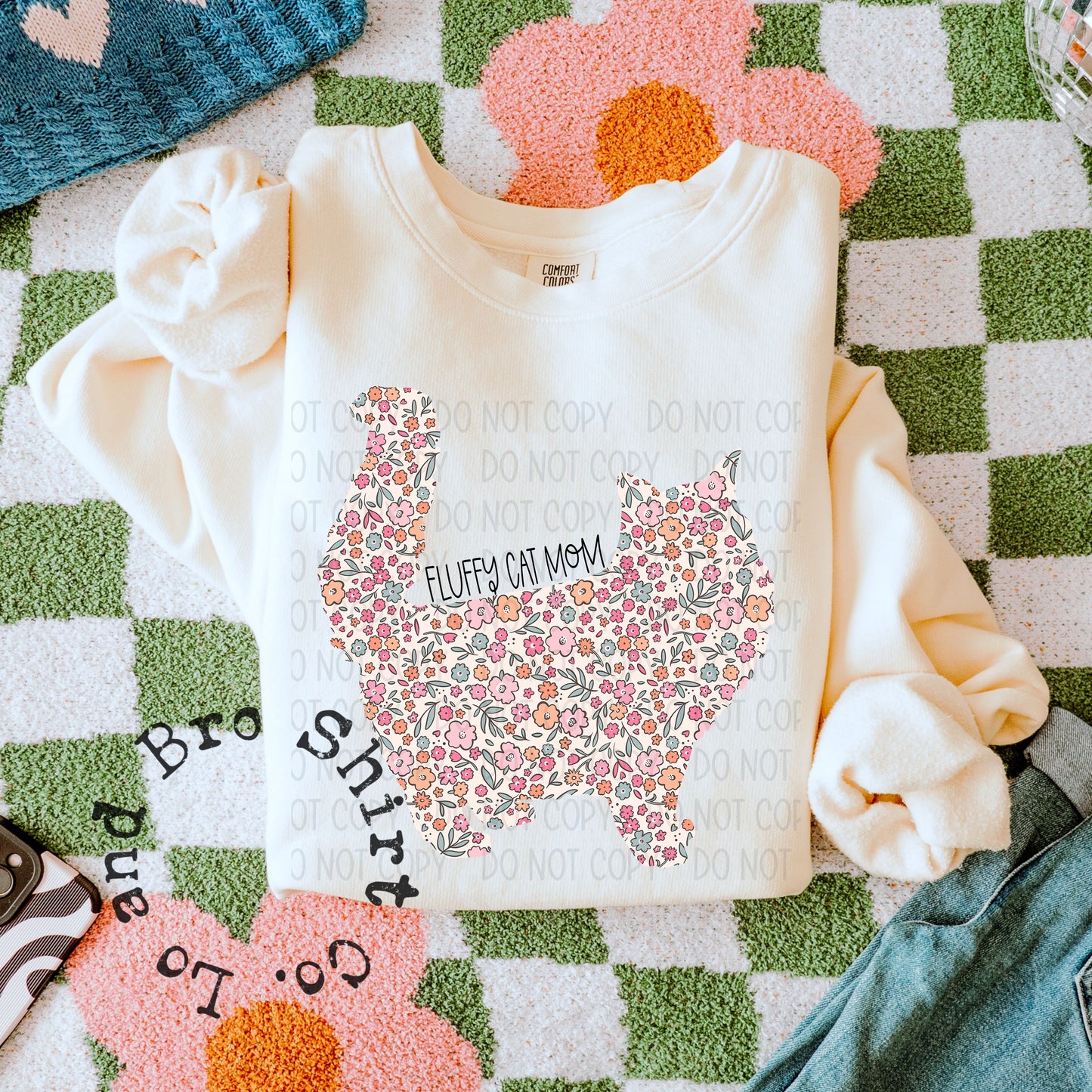 Floral Cat Mom