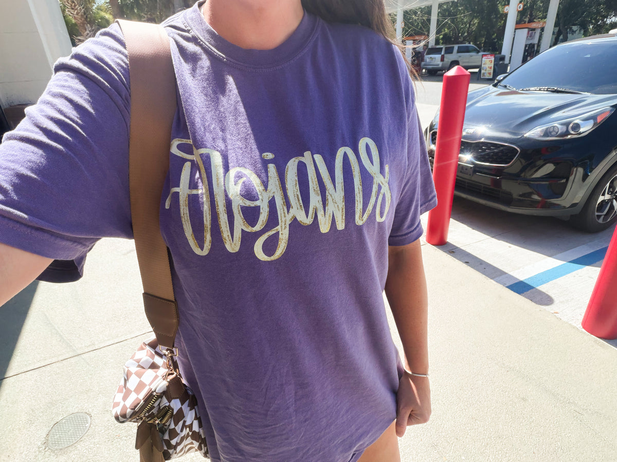Faux Foil Trojans Tee