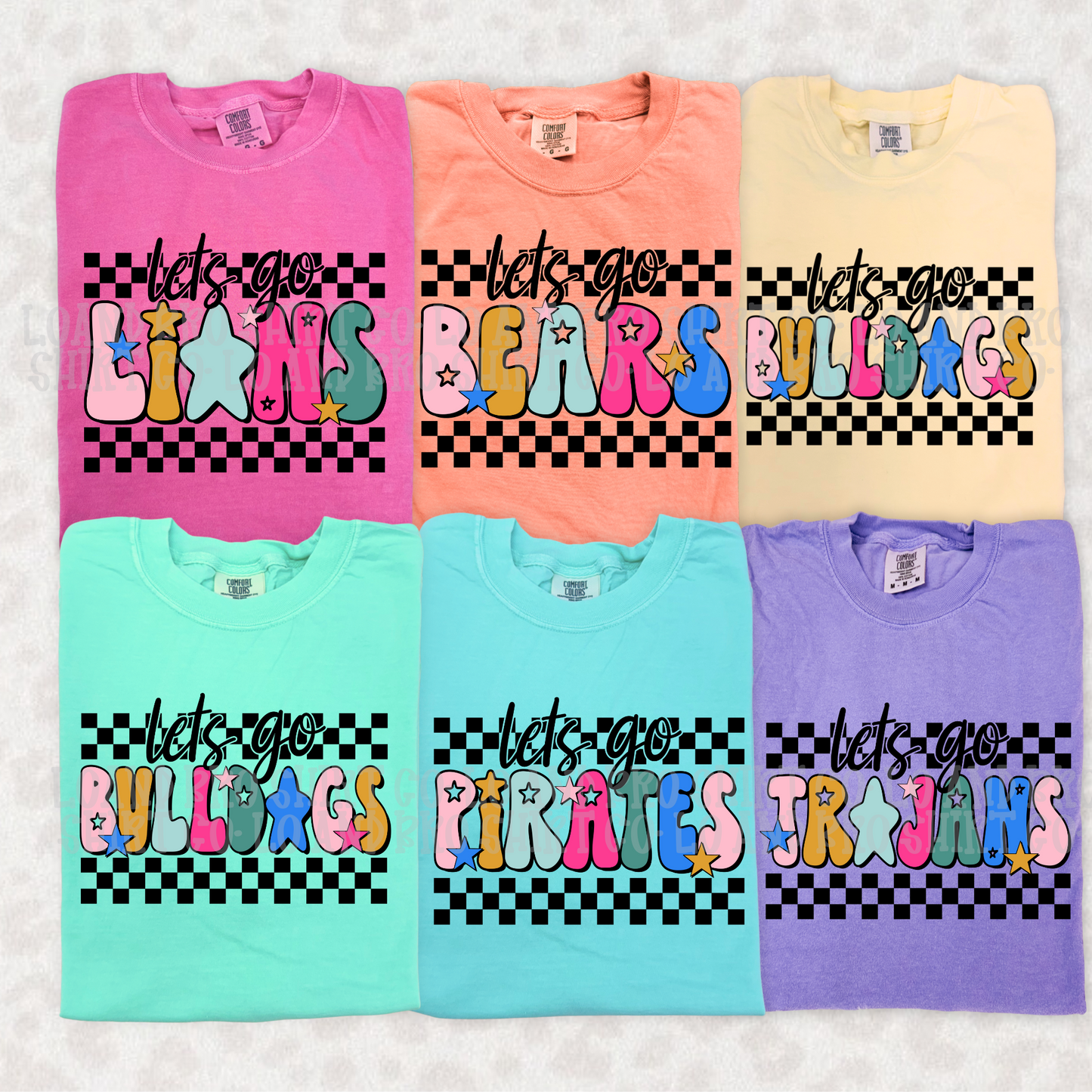 Colorful team tee