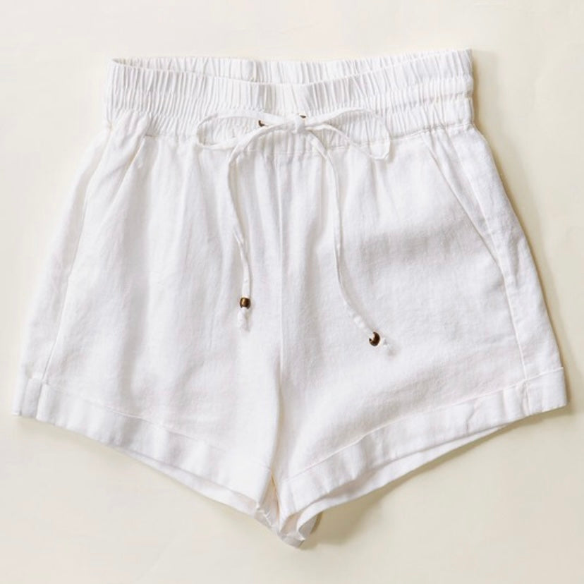 Linen Drawstring Shorts