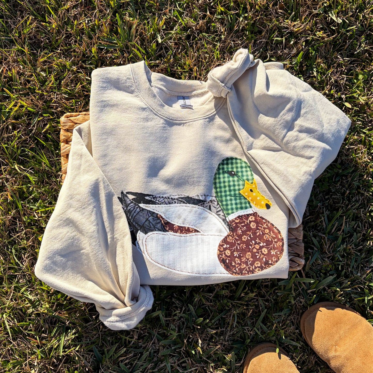 Faux Quilted Duck