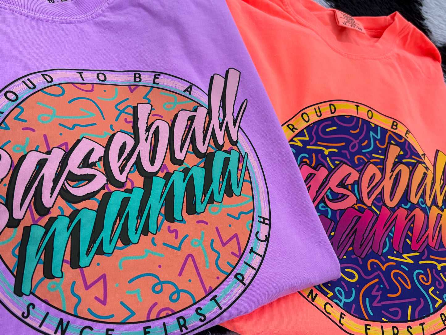 Neon Baseball Mama