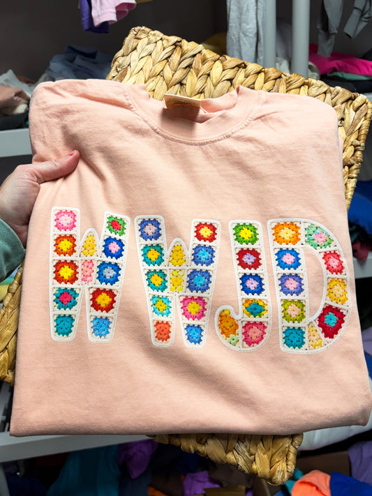 WWJD Crochet Granny Square