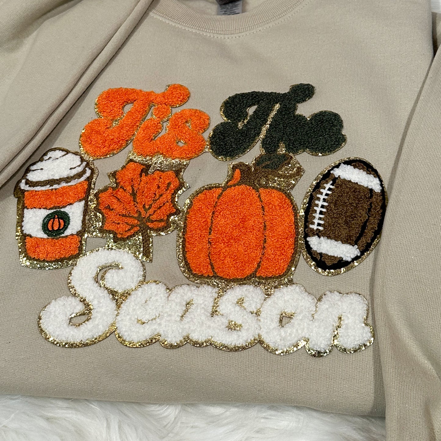 Tis The Season Fall Patch Sweatshirt