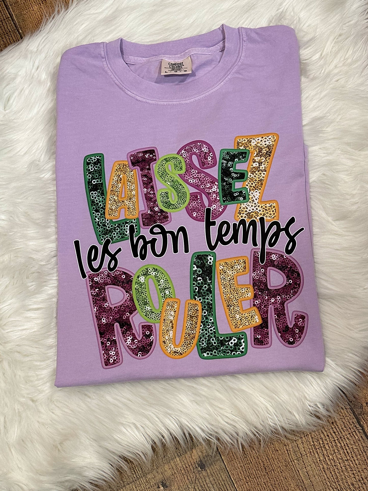 Laissez les bons temps rouler- Faux Glitter