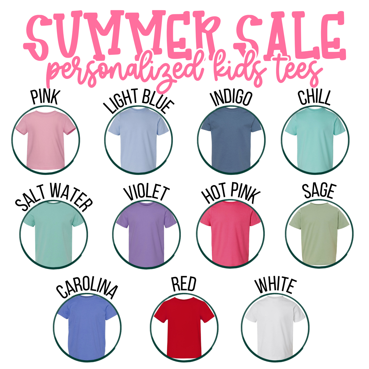 Summer Sale Name Tees