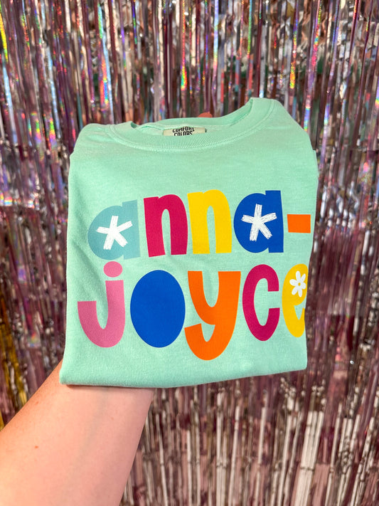 Bright Colorblock Name Tee