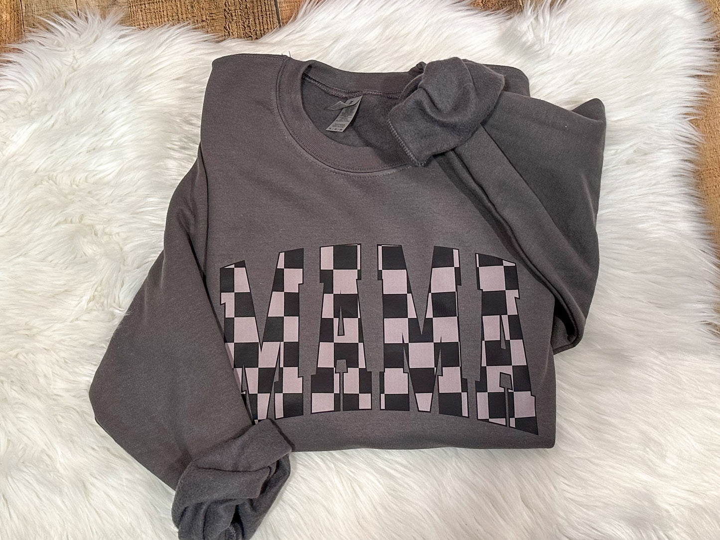 Black and Grey Checkered Mama