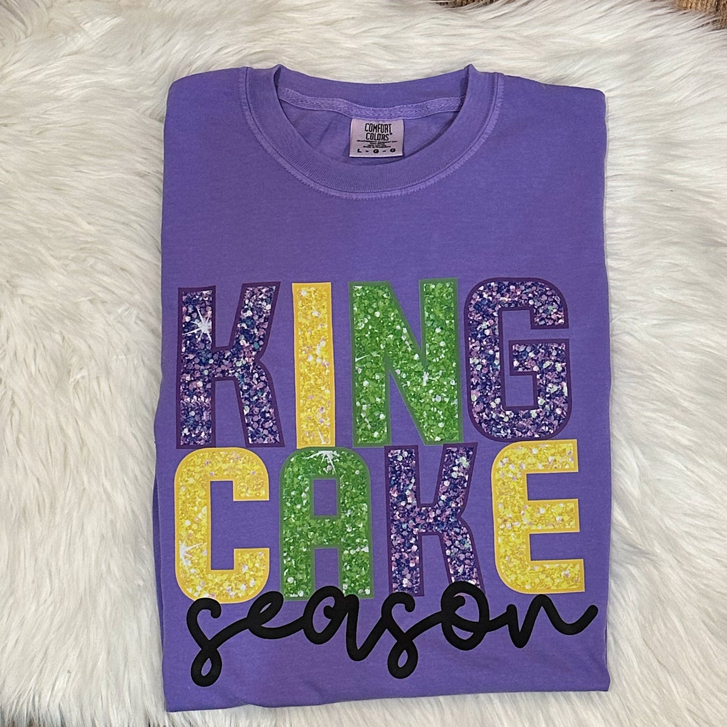 King Cake Season- Faux Glitter