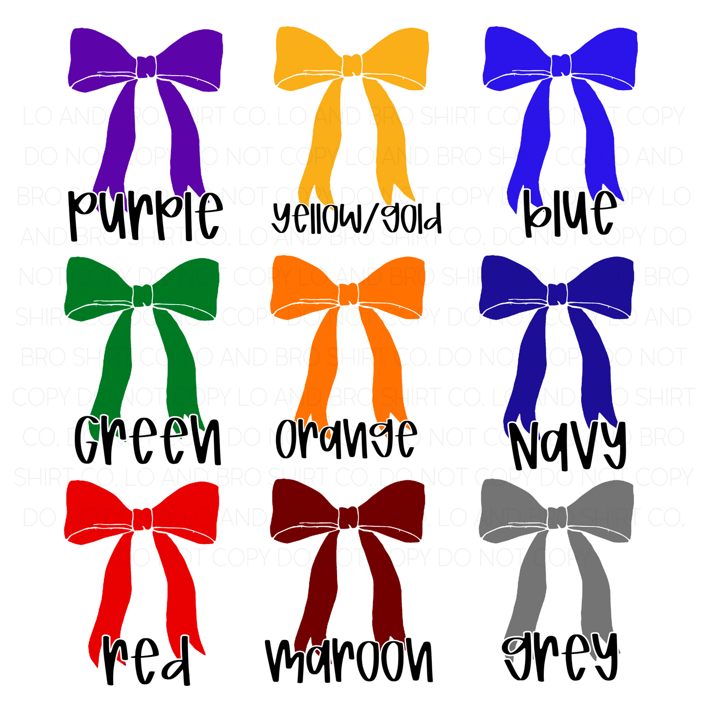 Custom Team Color Bow Tee