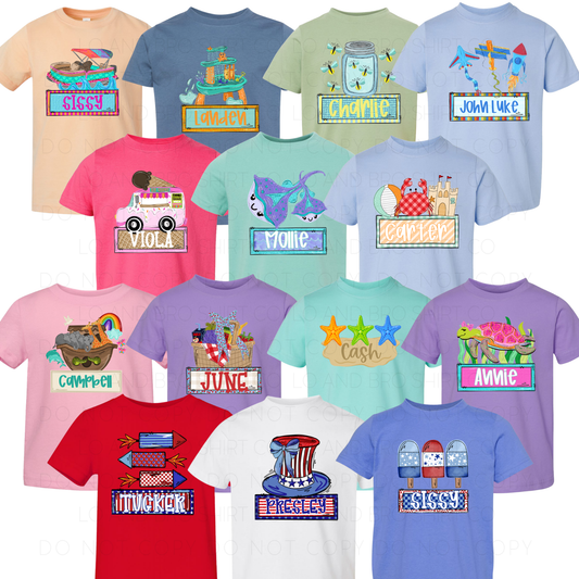 Summer Sale Name Tees
