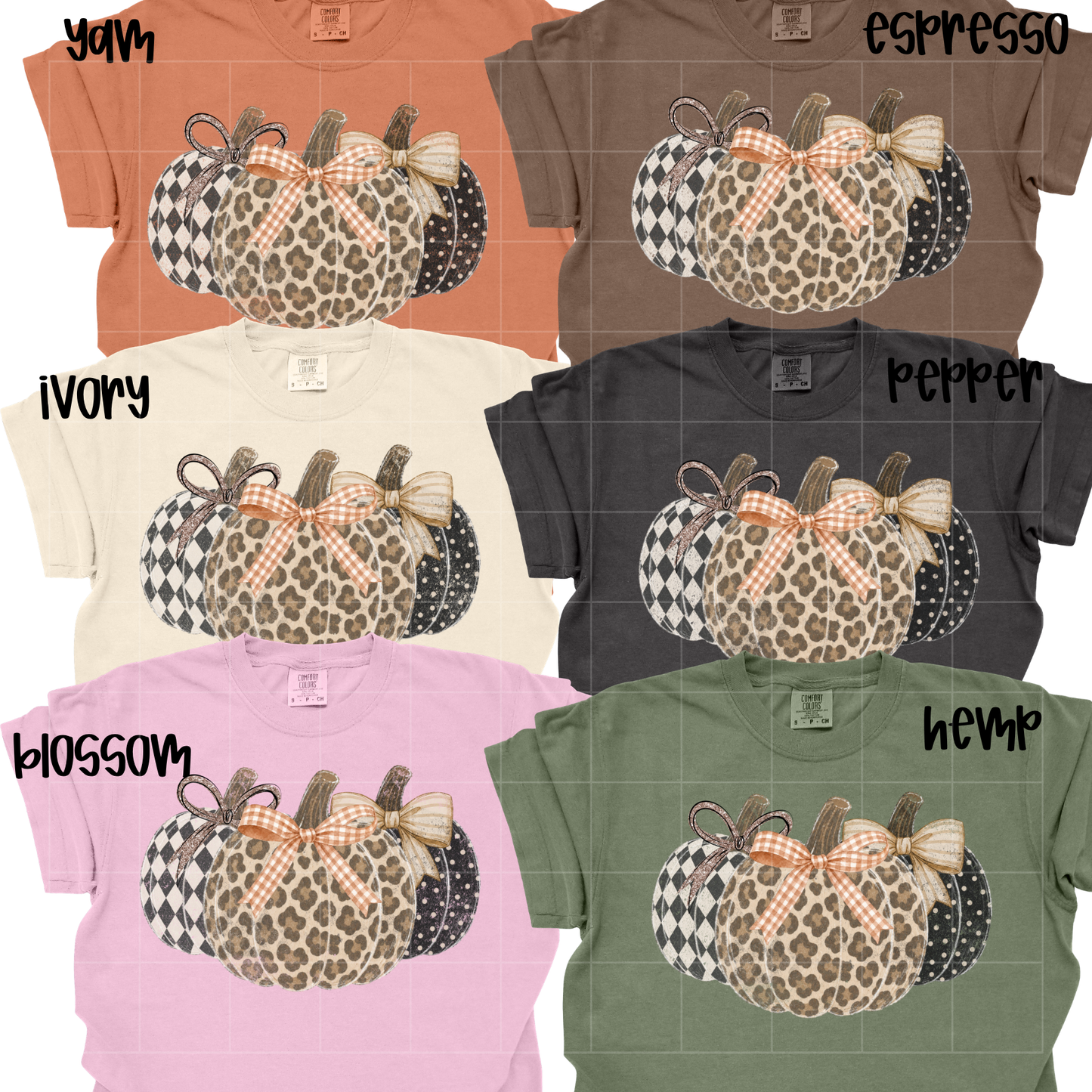 Pumpkin Trio- leopard