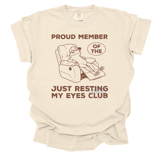 Resting my eyes club