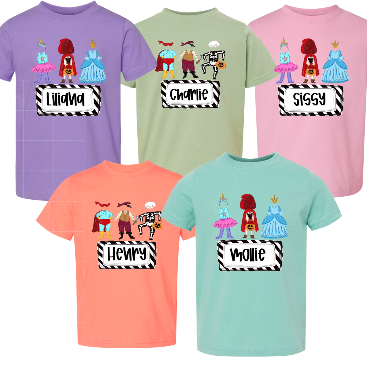 Halloween Costume Name Tee