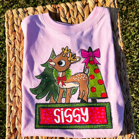Rudolph Name Tee