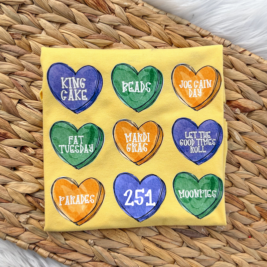 Mobile Mardi Gras Hearts