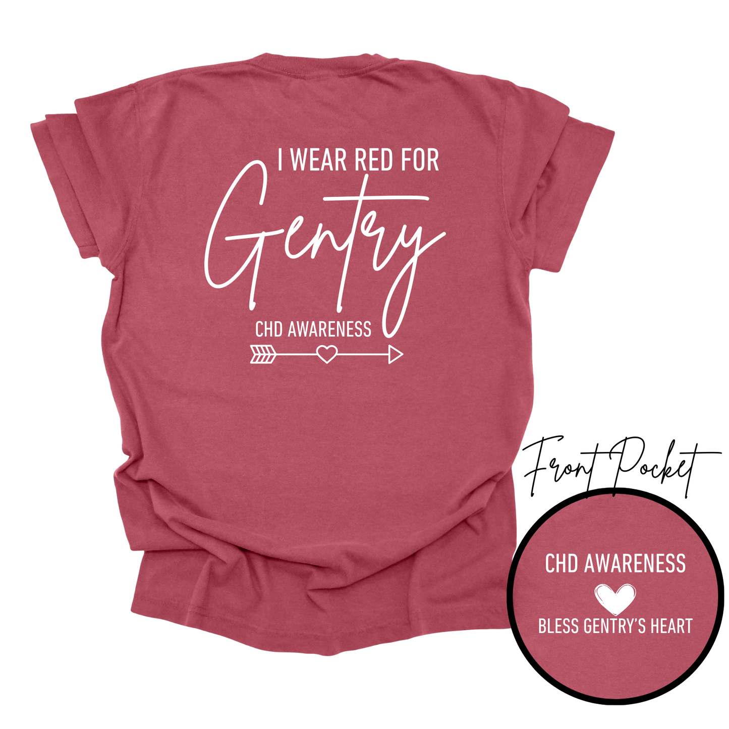 I Wear Red for Gentry- CHD Awareness.