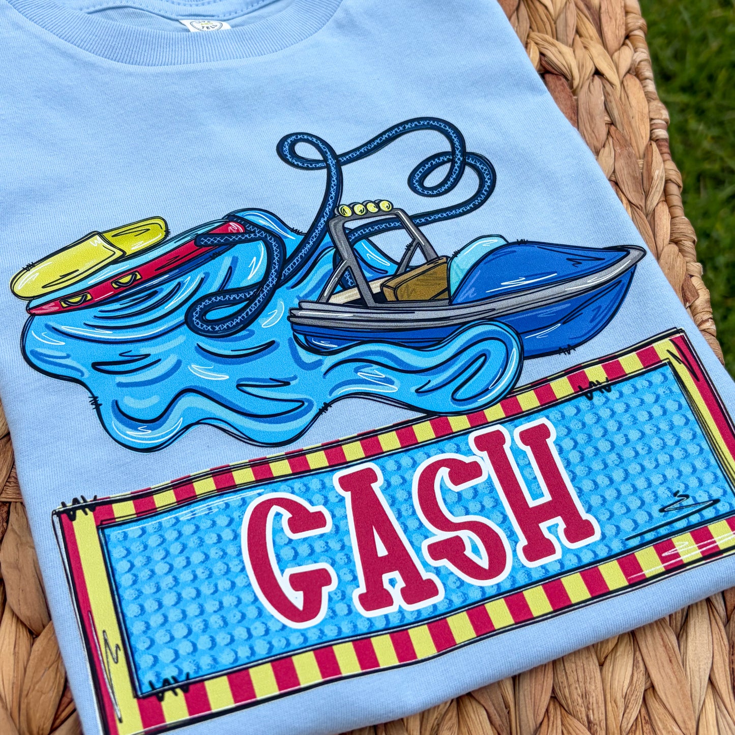 Tubing Boat Name Tee