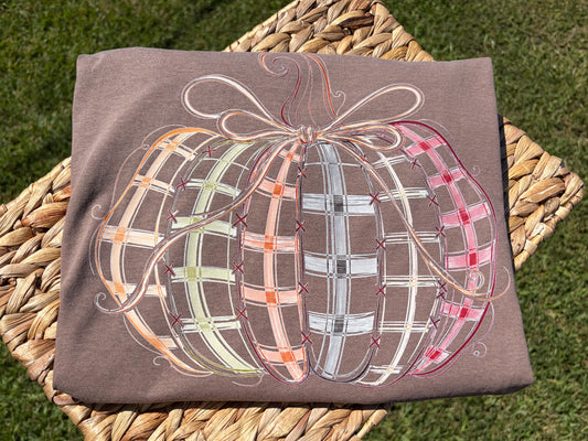 Sketchy Plaid Pumpkin