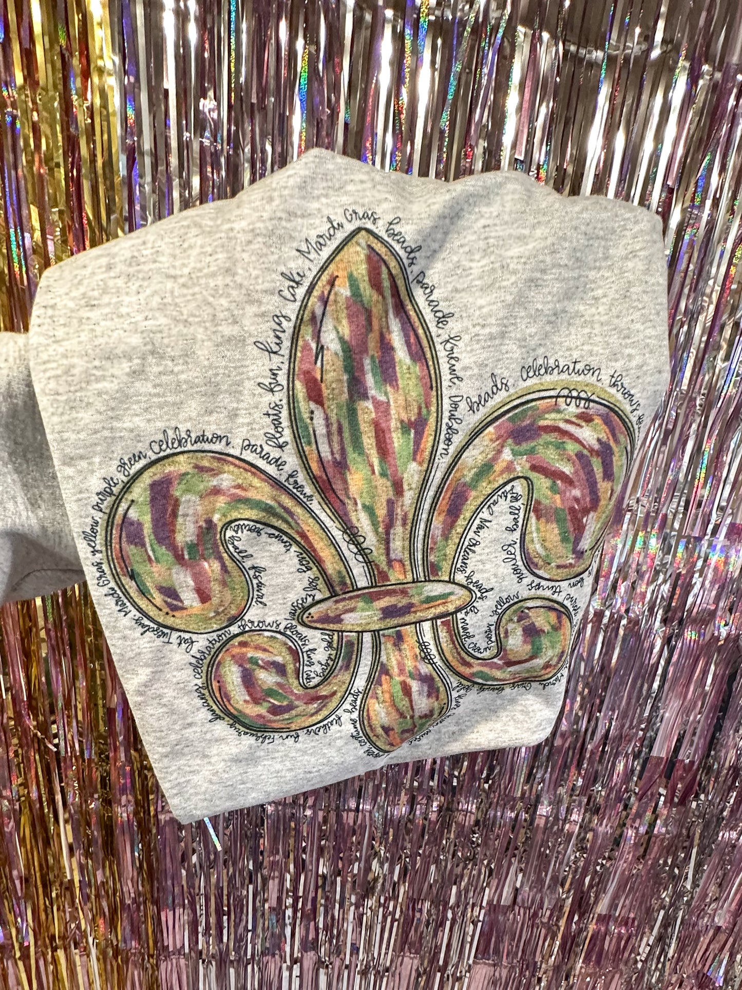 Mardi Gras Watercolor