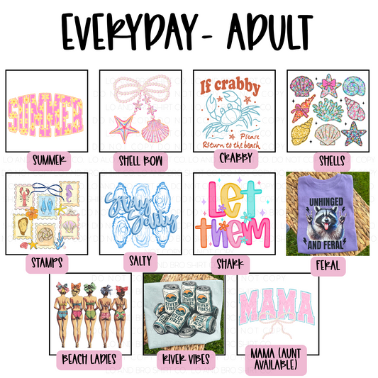 SUMMER SALE 2025: ADULT EVERYDAY- TANK TOP