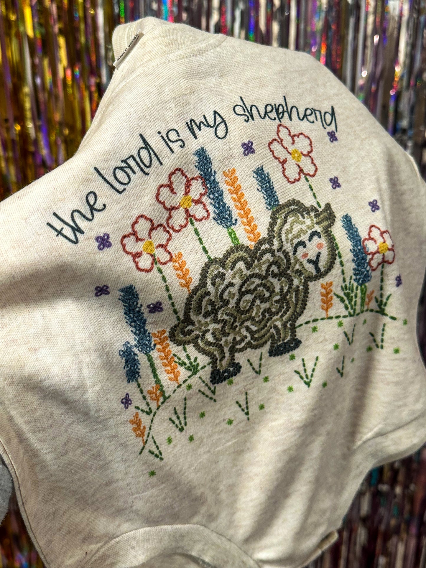 Faux Embroidery The Lord is My Shepard