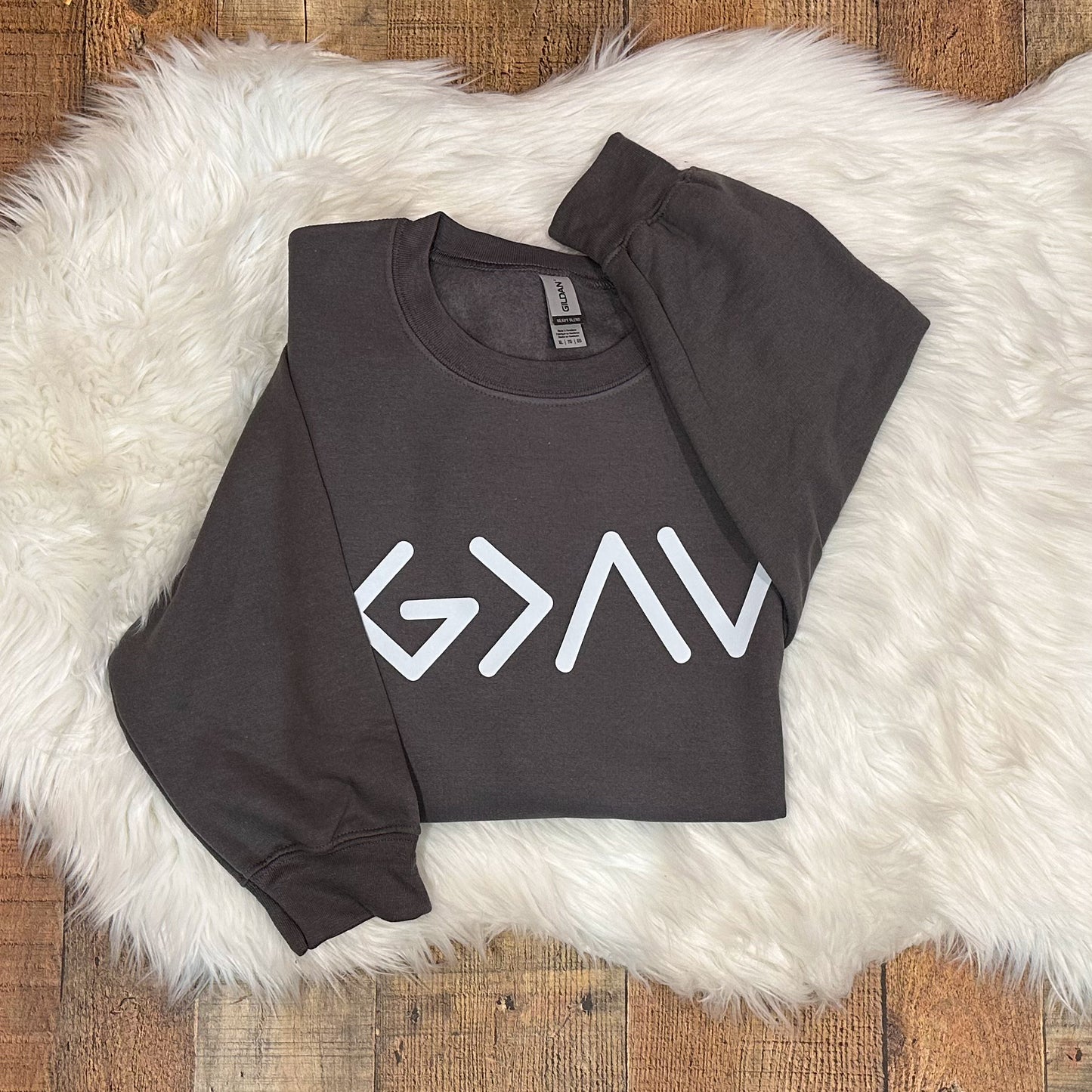 God is Greater than the Highs and Lows sweatshirt