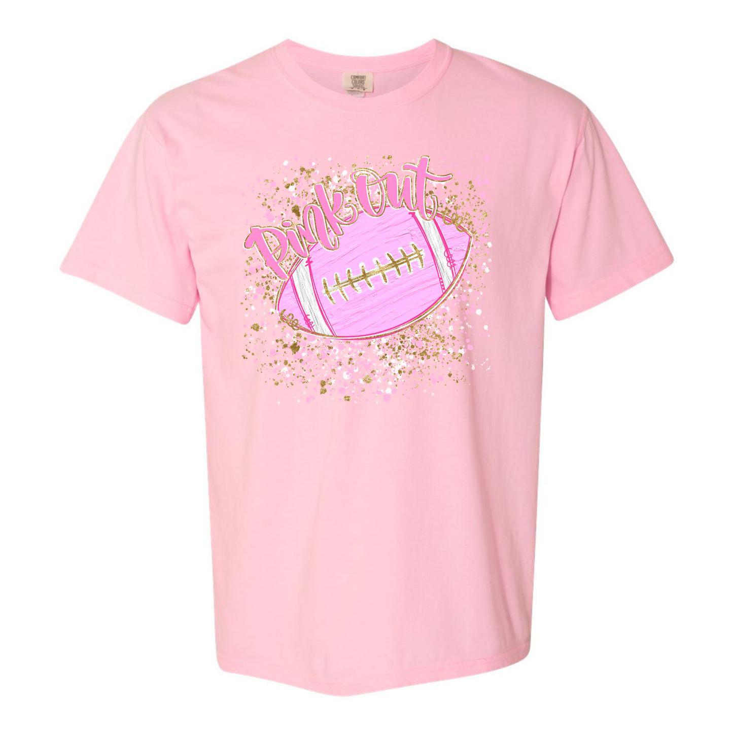 Football Splatter - pink football- pink out