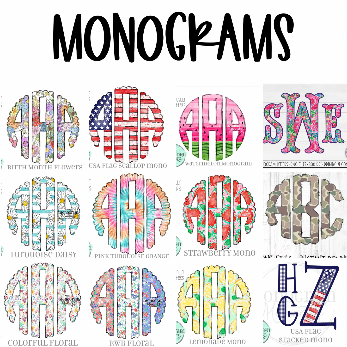 SUMMER SALE: YOUTH MONOGRAMS