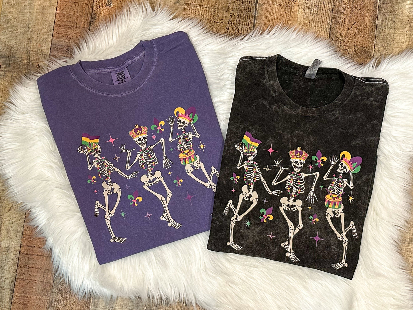 Mardi Gras Dancing Skeletons