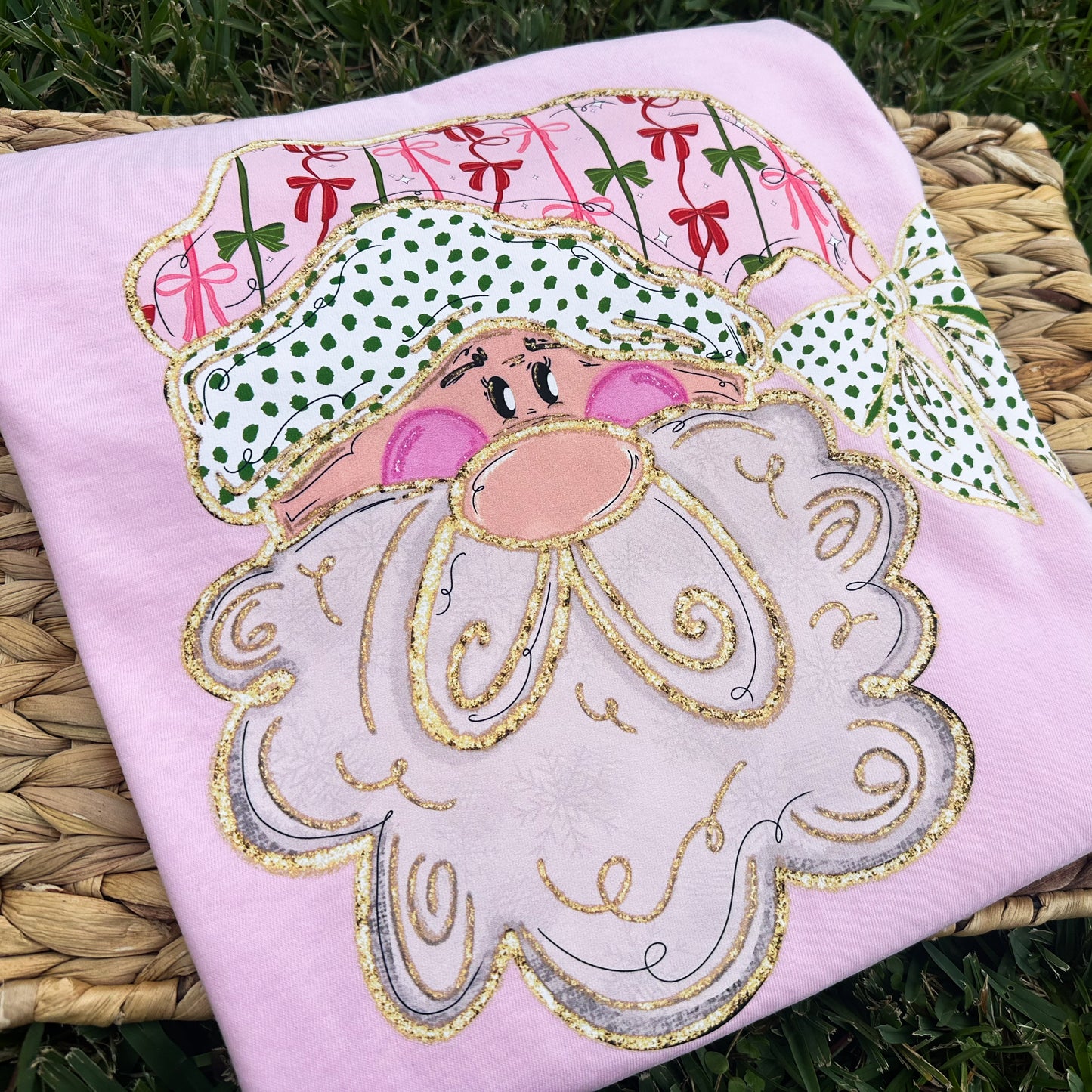 Preppy Santa with Bow