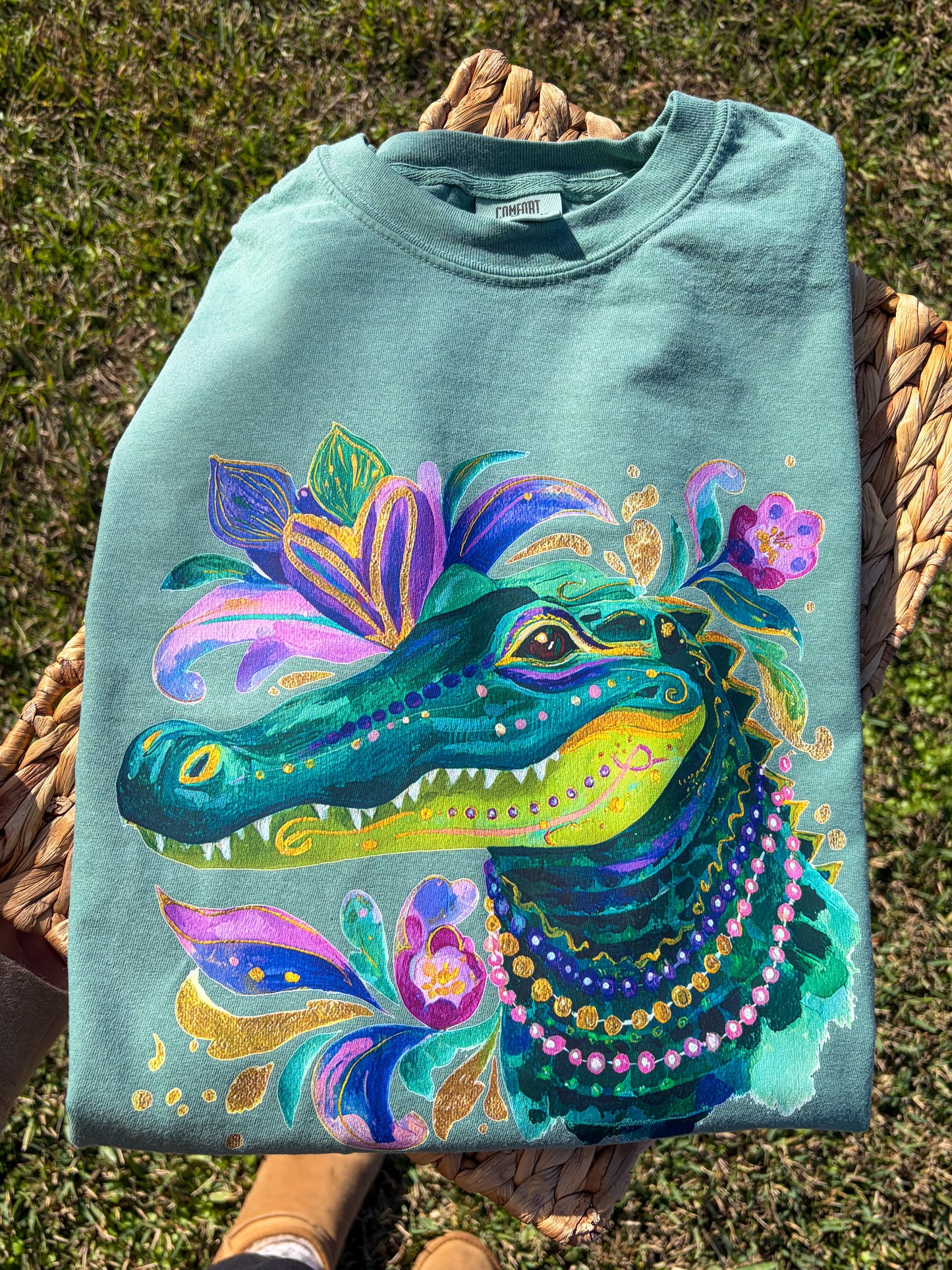 Mardi Gras Alligator Shirt