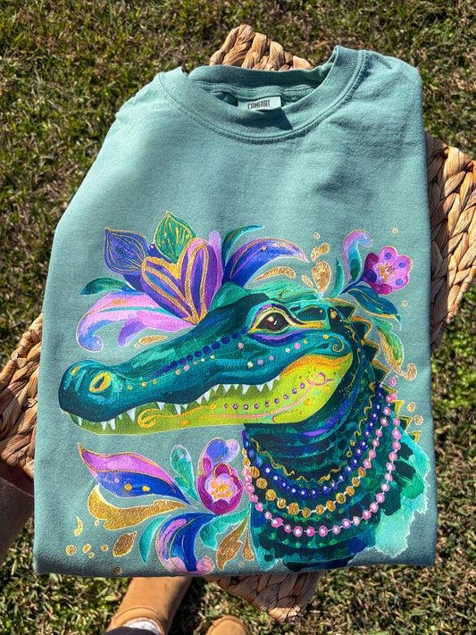 Mardi Gras Alligator Shirt