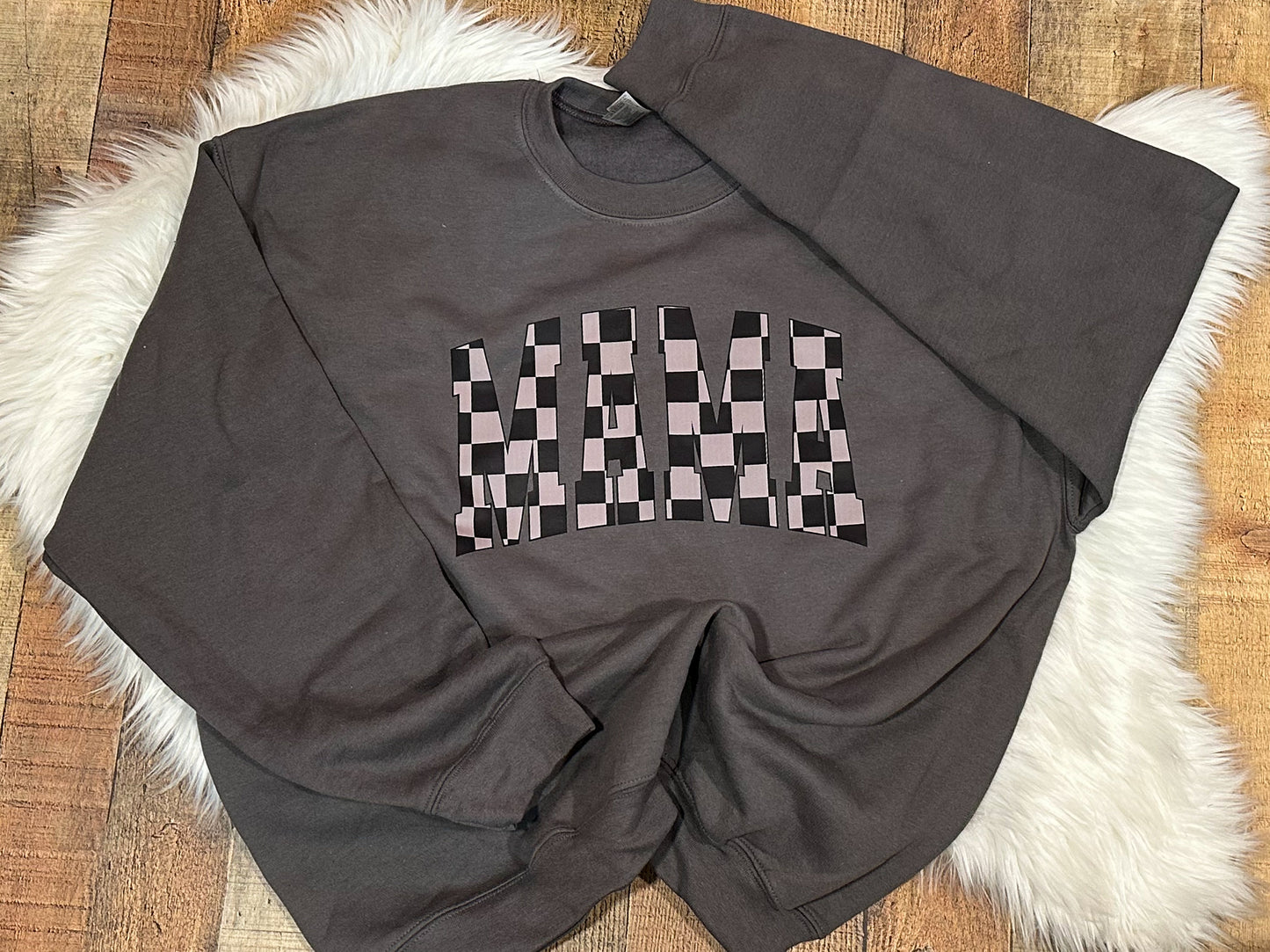 Black and Grey Checkered Mama