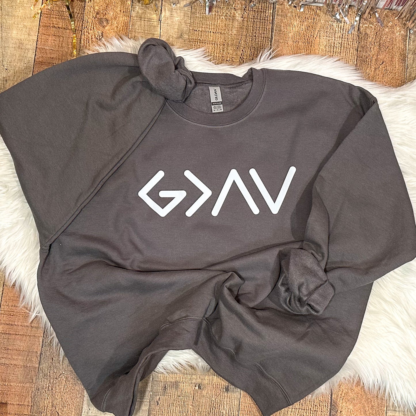 God is Greater than the Highs and Lows sweatshirt