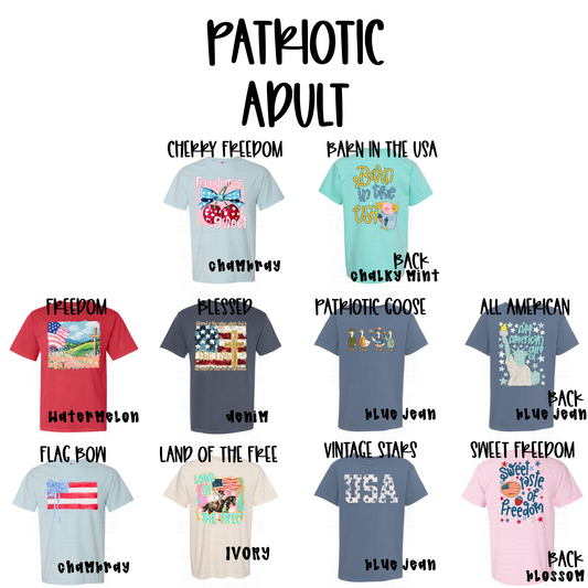 SUMMER SALE 2025: ADULT PATRIOTIC