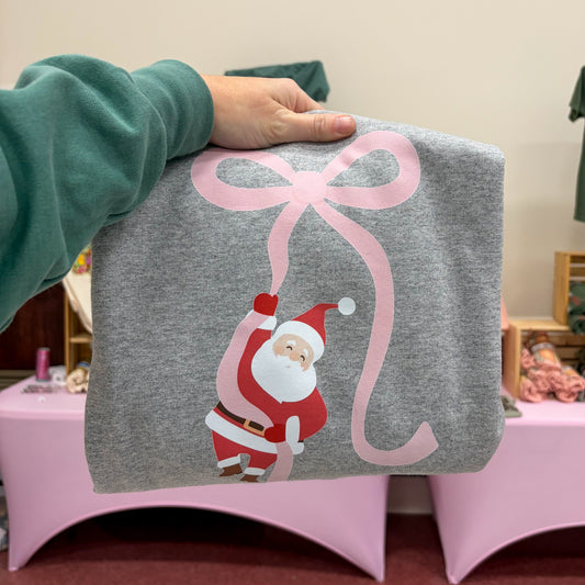 BLACK FRIDAY- Santa on a Bow
