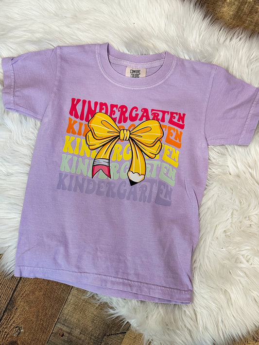 Pencil Bow Grade Level Tees