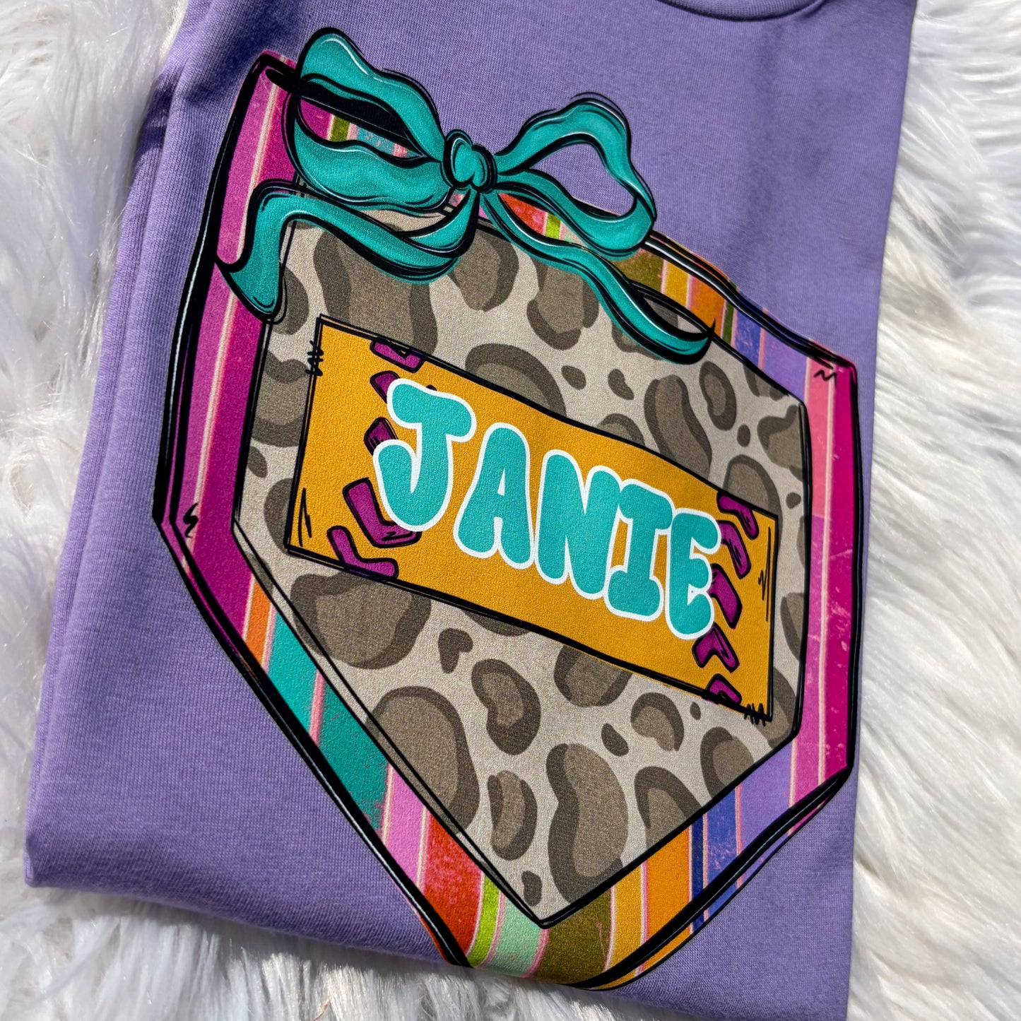 Funky Baseball Plate Name Tee