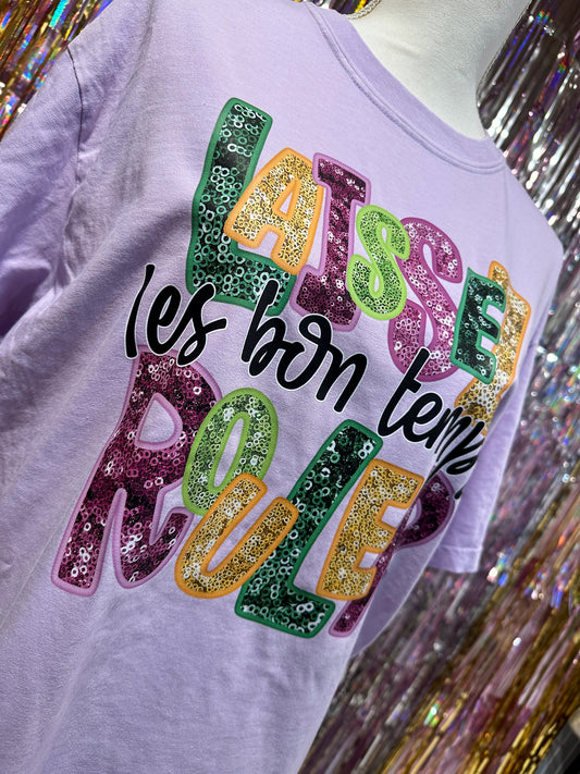 Laissez les bons temps rouler- Faux Glitter