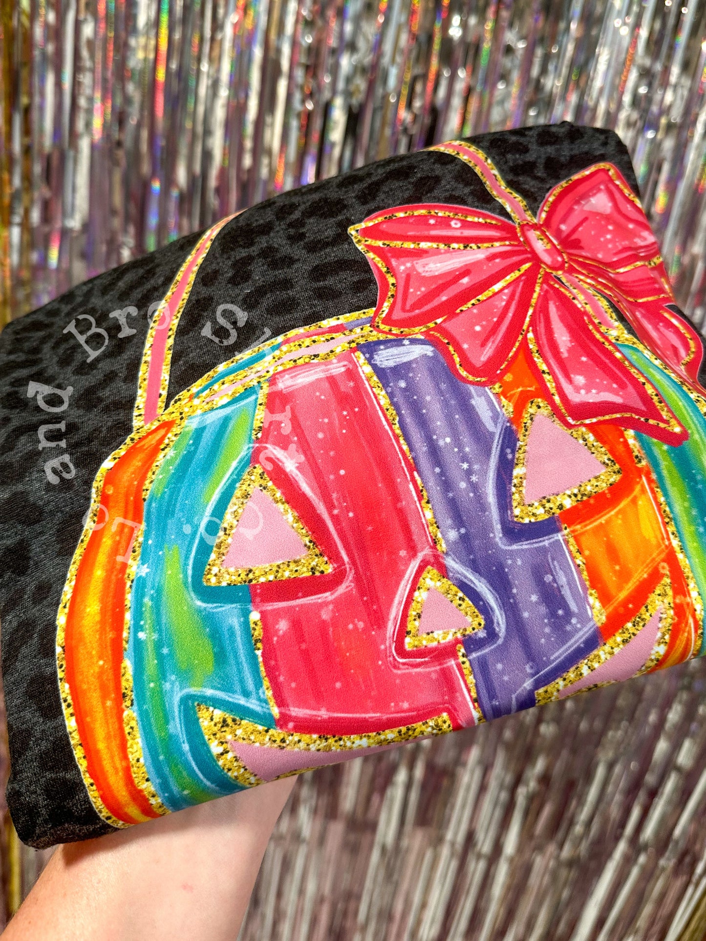 Colorful Glitter Pumpkin